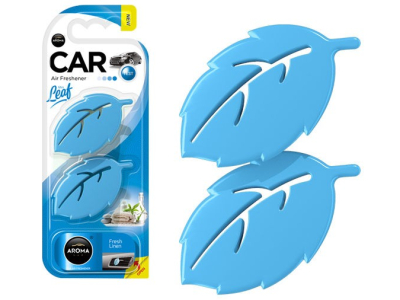 Odświeżacz powietrza AROMA CAR LEAF 3D - FRESH LINEN